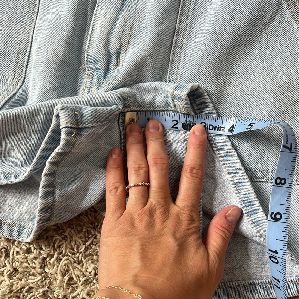 Flying Angel USA Denim Shorts High Waisted Blue size 9 - Picture 7 of 9